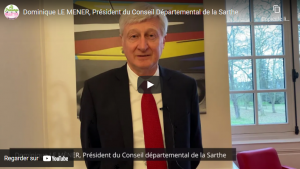 Dominique LE MENER, Président du Conseil Départemental de la Sarthe
