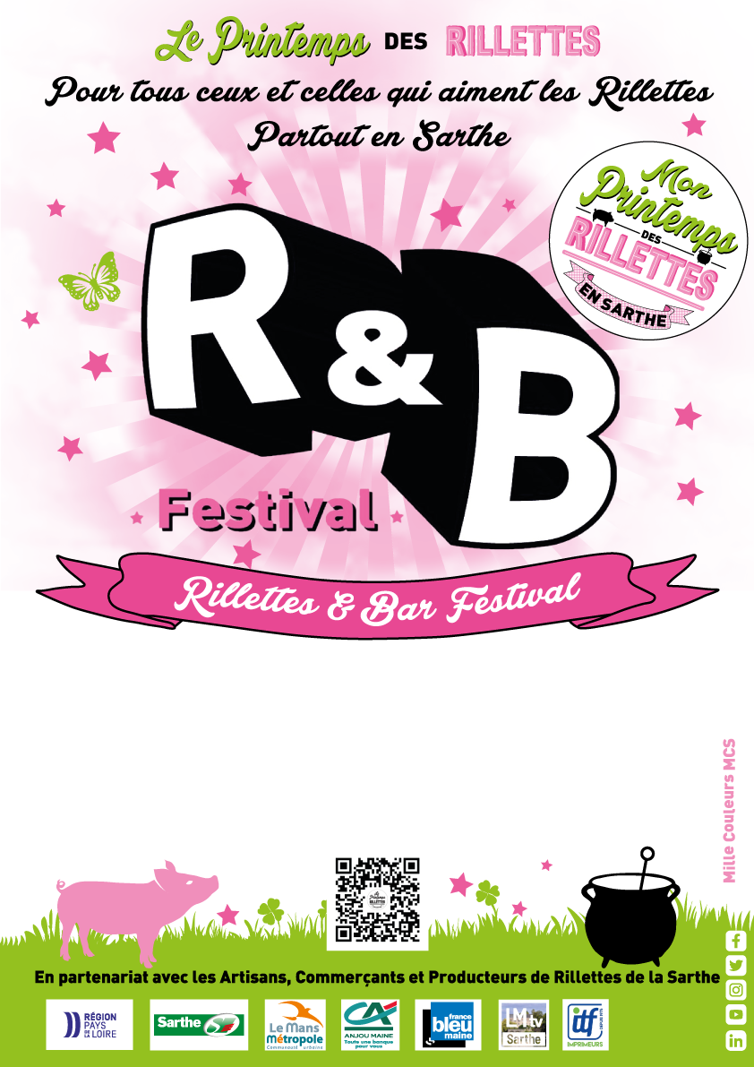 Affiche R&B Festival 2023, taille A3, PNG