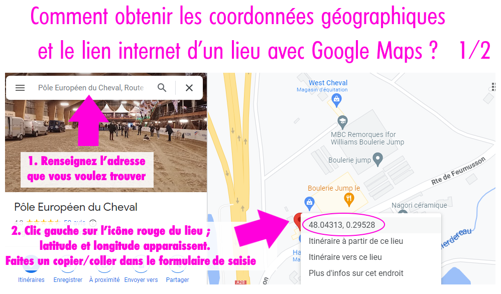 Tuto Google Maps : obtenir les coordonnées géographiques d'un lieu