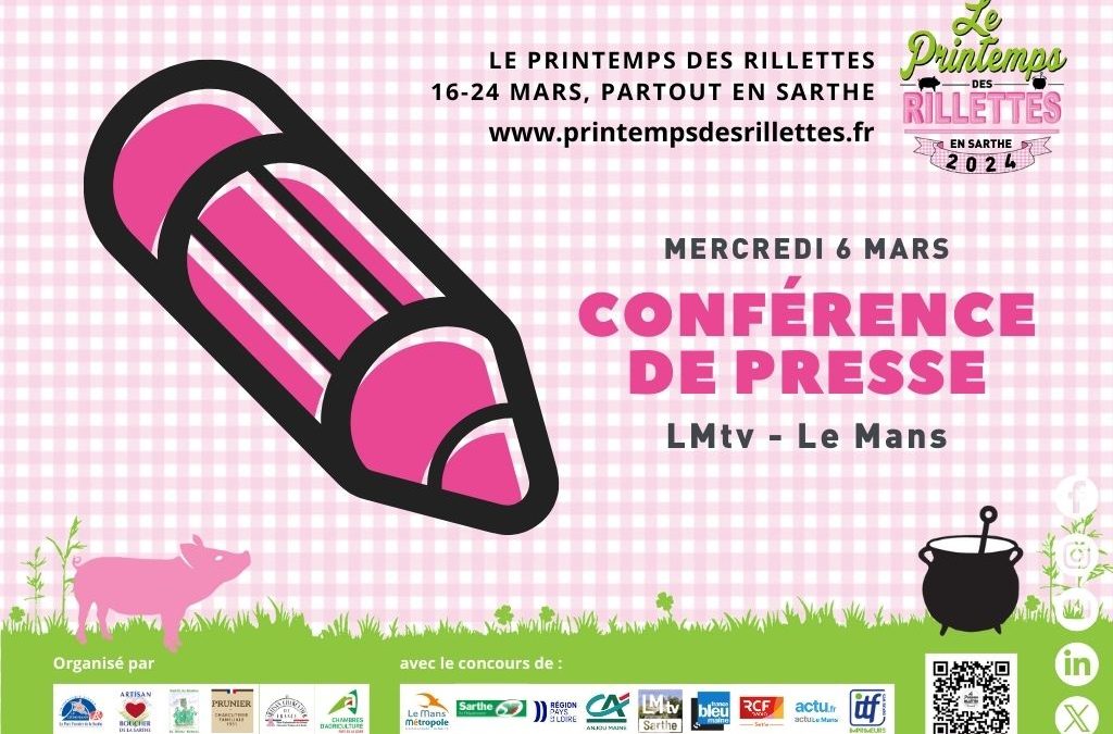 Dossier de presse présenté en conférence le mercredi 6 mars dans les locaux de LMtv Sarthe.