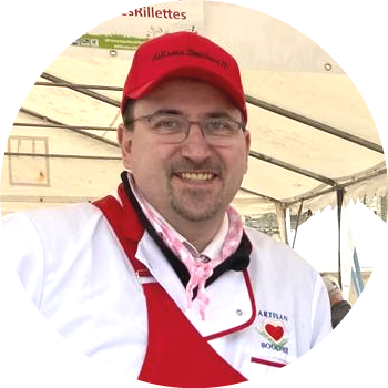 Mickaël DOIRE, Président de l'association du Printemps des Rillettes et Président des Artisans Bouchers Charcutiers Traiteurs de la Sarthe.