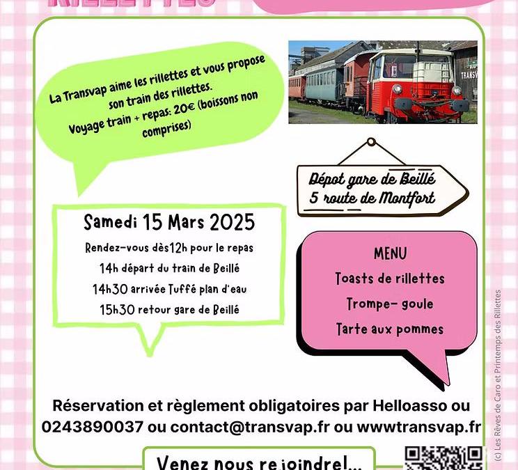 TRANSVAP: embarquez dans le Train des Rillettes !