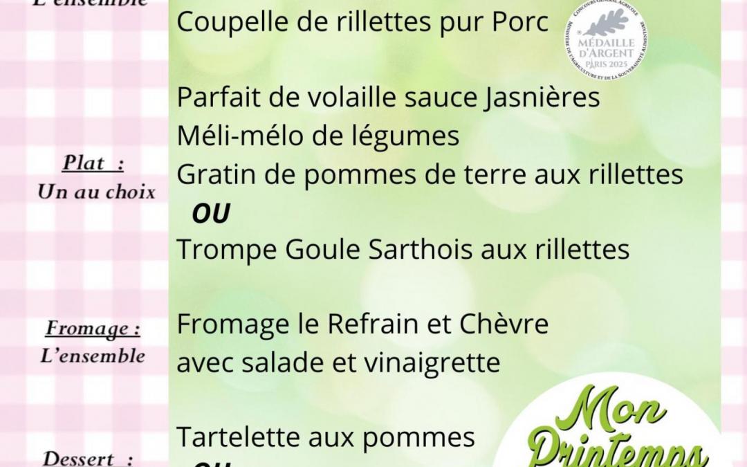 Repas Sarthois aux Rillettes