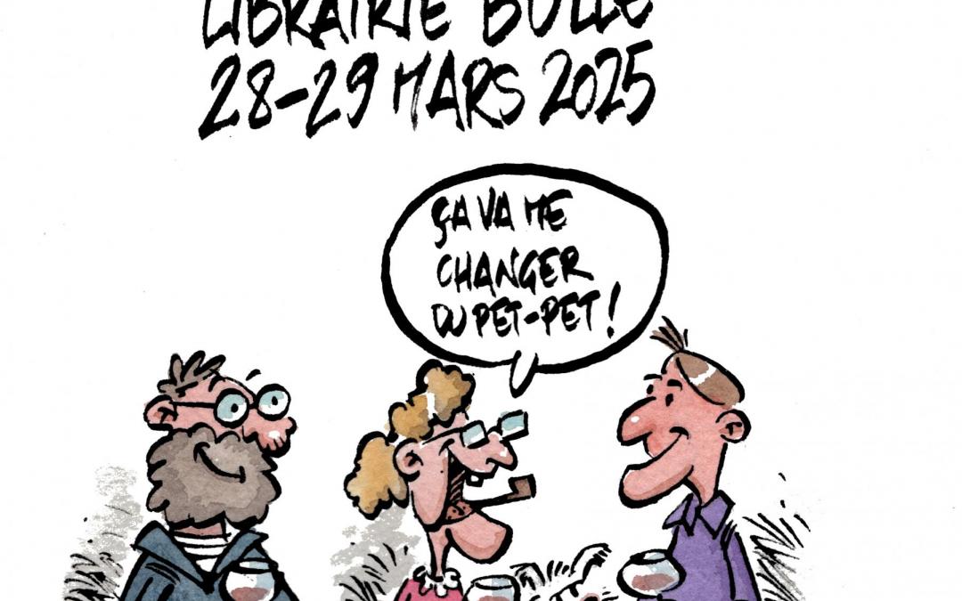 Dédicace de « La Mère Lapipe au Café du coin » avec Gab et Pierrick Bourgault