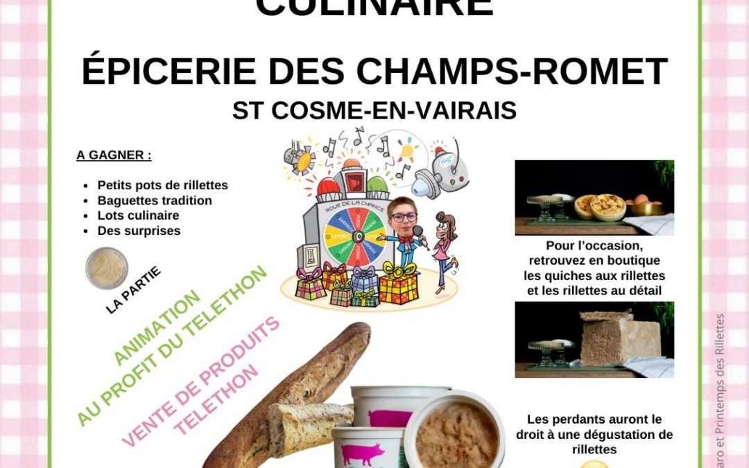 Roue de la chance culinaire