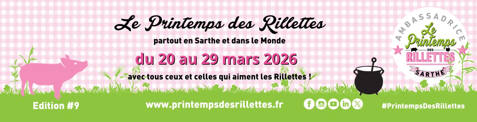 2025 - Bannière compte Linkedin - Ambassadrice LinkedIn Bannière 1188 x191 Printemps des Rillettes 2025 - Ambassadrice