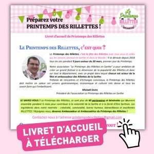 Téléchargez le Livret d'accueil du Printemps des Rillettes