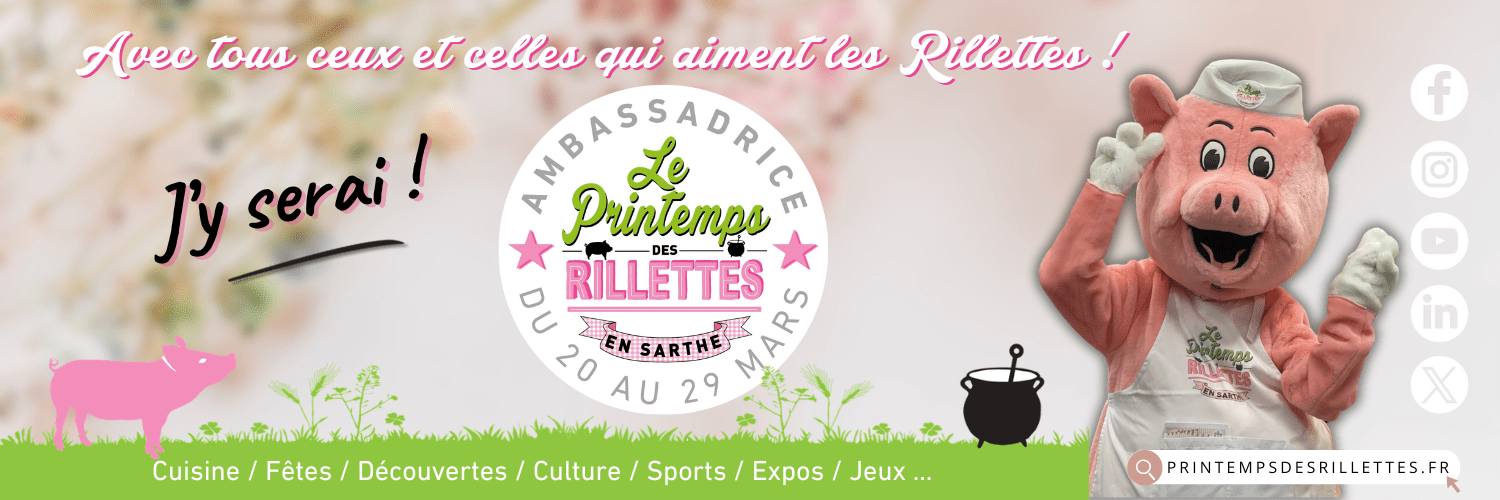 2025 - Bannière compte Linkedin - Ambassadrice LinkedIn Bannière 1188 x191 Printemps des Rillettes 2025 - Ambassadrice