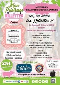 Soirée dansante 100% rillettes à Précigné, village officiel 2026 du Printemps des Rillettes