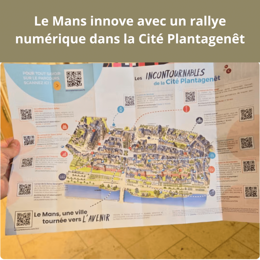Rallye numérique dans la Cité Plantagenêt au Mans.
