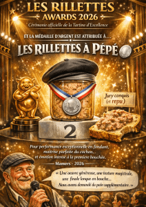 Les Rillettes à pépé, par Boucherie Aubier, 72 Neuville sur Sarthe