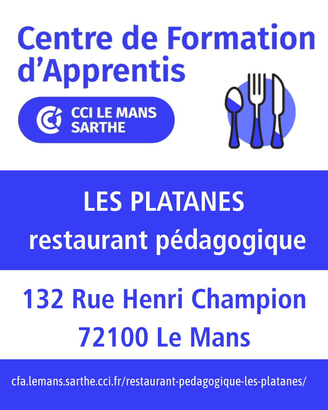 LE MANS - CCI Restaurant Les Platanes