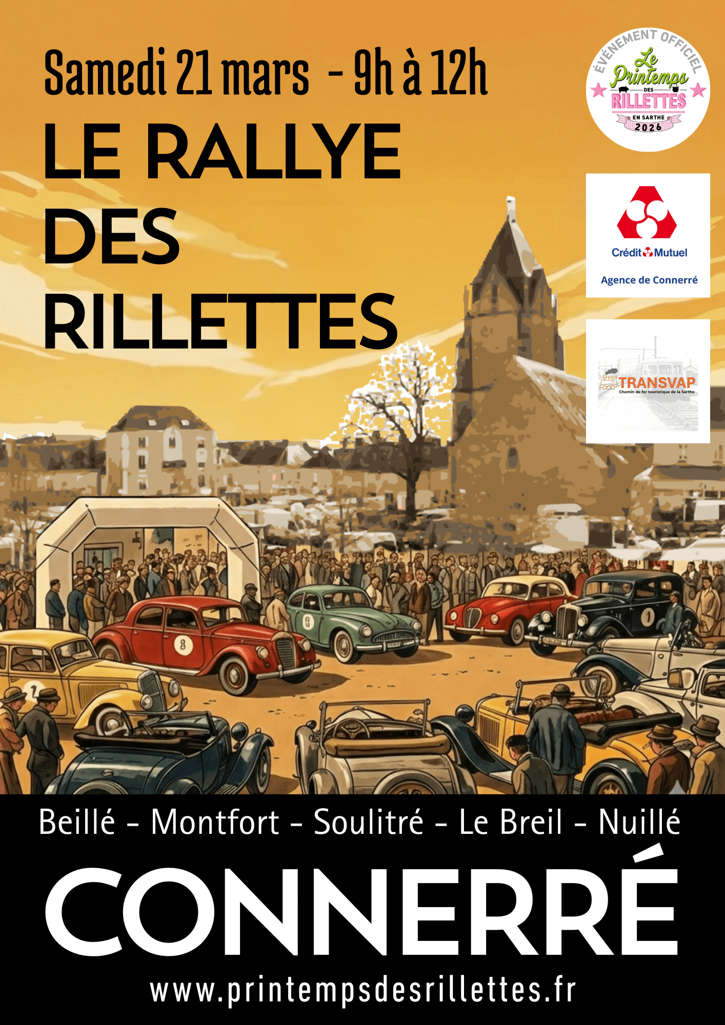 Premier rallye des rillettes le 21 mars à Connerré pour le Printemps des Rillettes 2026