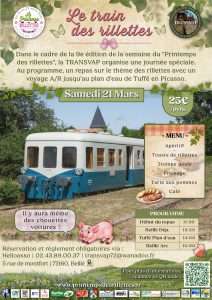 Le Train des Rillettes de la Transvap en gare de Connerré-Beillé le