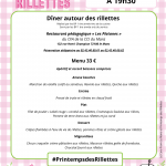 Dîner au restaurant pédagogique Les Platanes de la CCI du Mans