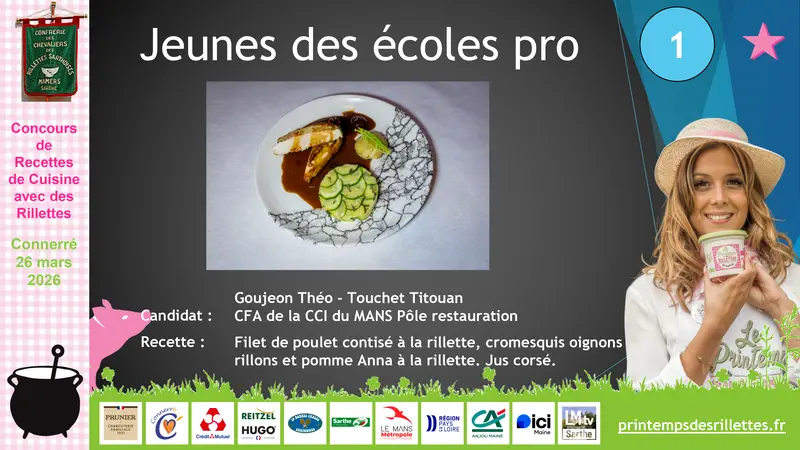 Gagnant des rillettes école pro