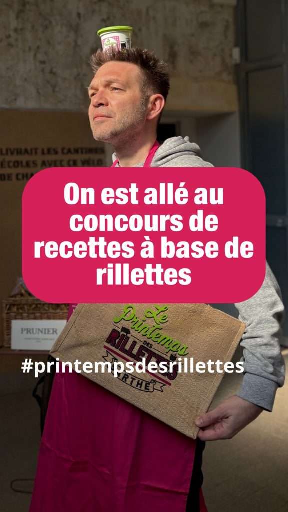 reportage LMTV Sarthe sur le Concours de recettes de cuisine abvec des Rillettes du 21 mars 2026