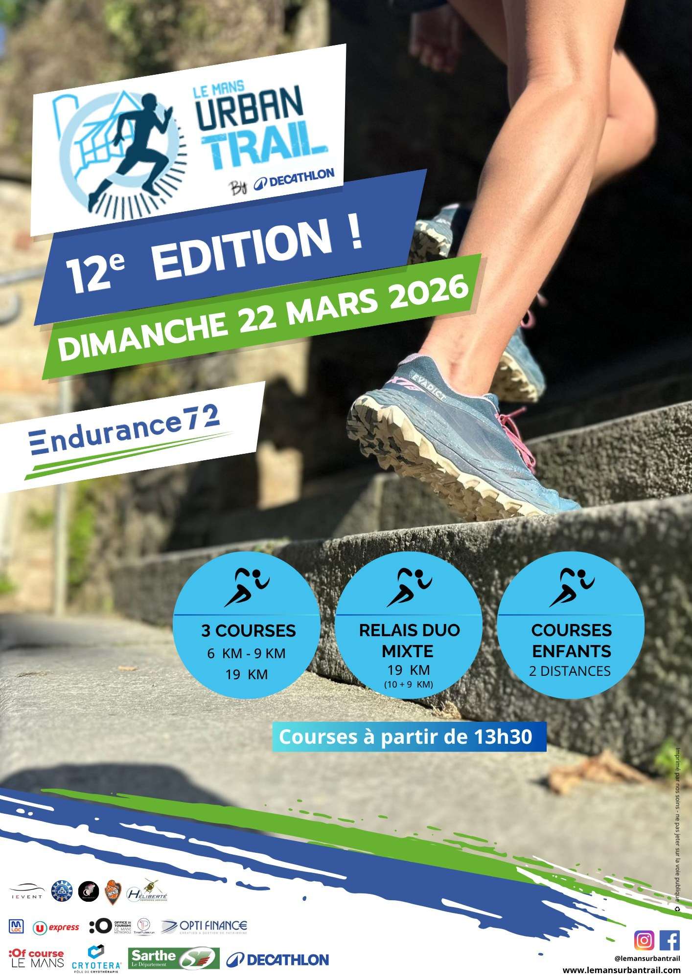 Le Mans Urban Trail 2026, 22 mars