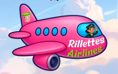 Vos rillettes voyagent sur Rillettes Airlines !